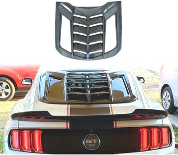 PERSIENNE POUR FORD MUSTANG 15-22 LOOK GT500 NOIR BRILLANT, Verzenden