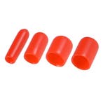 Set van 50 flexibele beschermhoezen (rond, 12,0 mm, rood), Verzenden