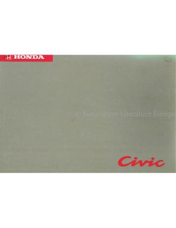 1993 HONDA CIVIC INSTRUCTIEBOEKJE DUITS