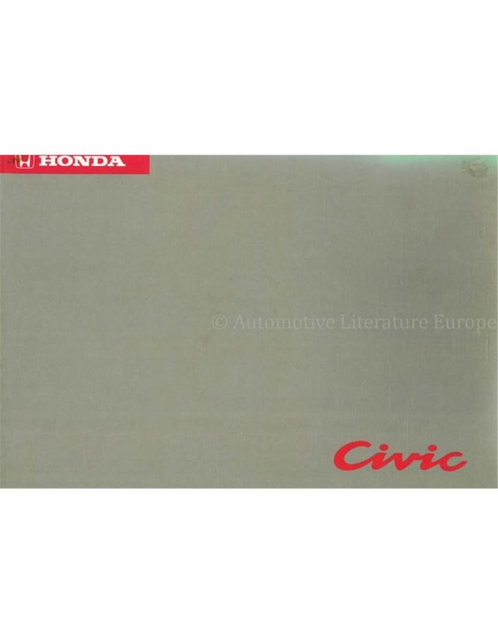 1993 HONDA CIVIC INSTRUCTIEBOEKJE DUITS, Autos : Divers, Modes d'emploi & Notices d'utilisation