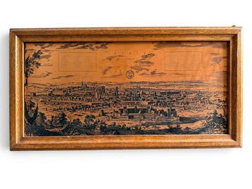 Drukblokken - Frankrijk - Parijs 1642 koperen plaquette