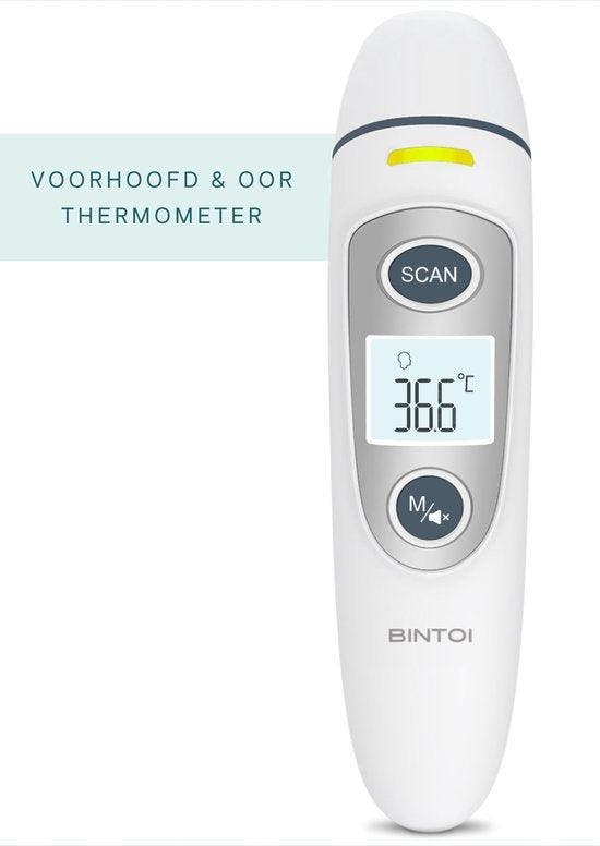 2dekans | Bintoi® X200 - Thermometer voorhoofd -, Elektronische apparatuur, Persoonlijke Verzorgingsapparatuur, Ophalen of Verzenden
