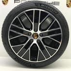 Porsche Taycan ORIGINELE 20inch Turbo Aero zw/alu met banden, Ophalen, Banden en Velgen