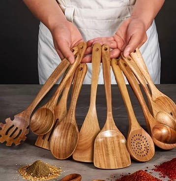 Serveergerei (10) - Hout - 2020+ - Handgemaakt gerei