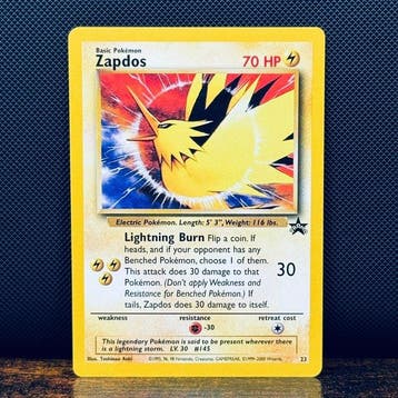 Pokémon Card - Zapdos Black Star Promo 23 – Pokémon, Nieuw