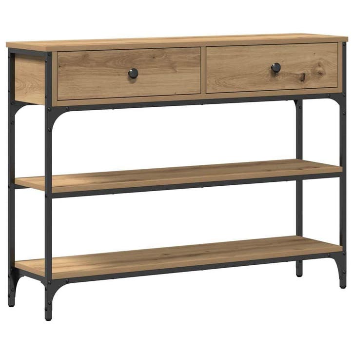 Console Tafel Eiken 100cm | Retour Deal | 34% Korting!, Maison & Meubles, Armoires | Autre, Envoi
