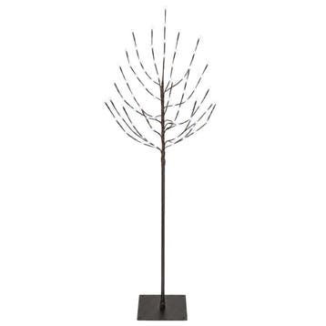 vidaXL LED kerstboom Zwart 150 cm Staal 140 LEDs, Verzenden