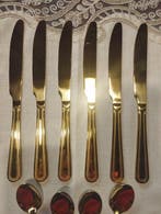 Bestekset voor 6 personen - Parel - Goudgeplateerd roestvrij
