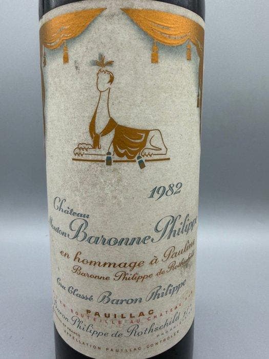 1982 Château Mouton Baronne Philippe (dArmailhac) -, Verzamelen, Wijnen