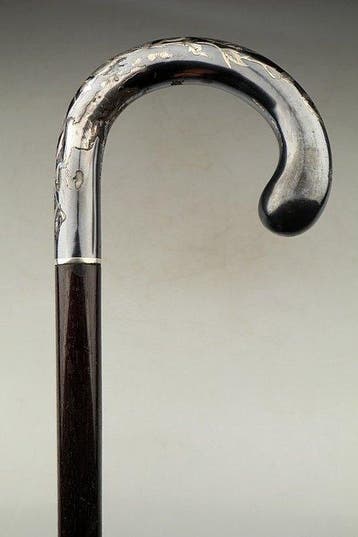 Wandelstok - .950 zilver, Antiek en Kunst