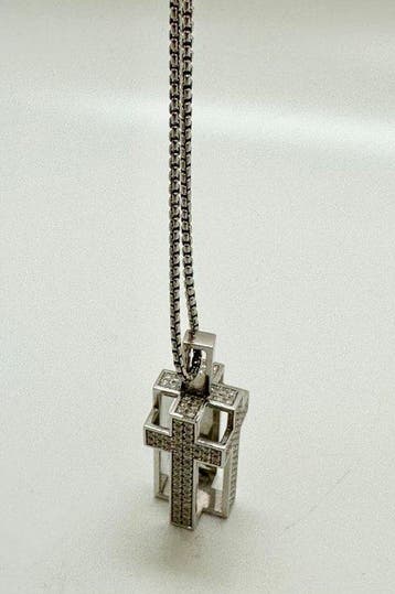 Other brand - Collier avec pendentif - 18 carats Or blanc -
