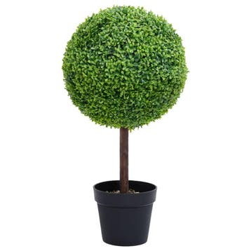 vidaXL Kunstplant met pot buxus bolvorming 50 cm groen, Verzenden, Nieuw