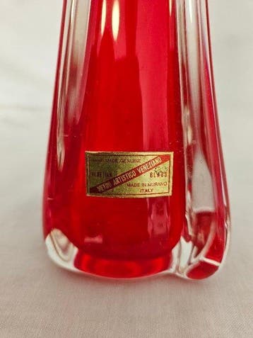 Murano - Vase - Verre de Murano - « Submergé », Antiquités & Art