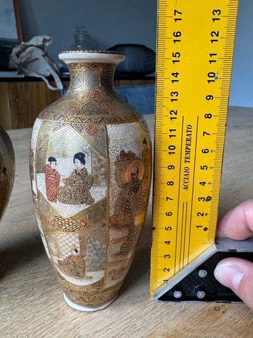 Vase - Poterie - Japon - Vases Satsuma japonais, Antiek en Kunst