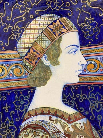 Gualdo Tadino - A. Ribbili - Plat - Céramique - Diam. 43 cm