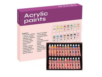 Veiling - Maaleo Acrylverf 24pcs.- 12ml, Hobby en Vrije tijd, Nieuw