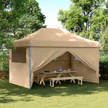 vidaXL Partytent Beige 292 x 440 x 315 cm Oxford Stof, Verzenden, Nieuw