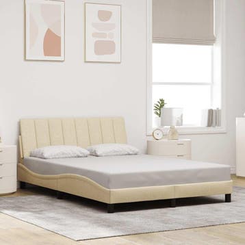 vidaXL Bedframe zonder matras Hanko 120x200 cm stof, Verzenden