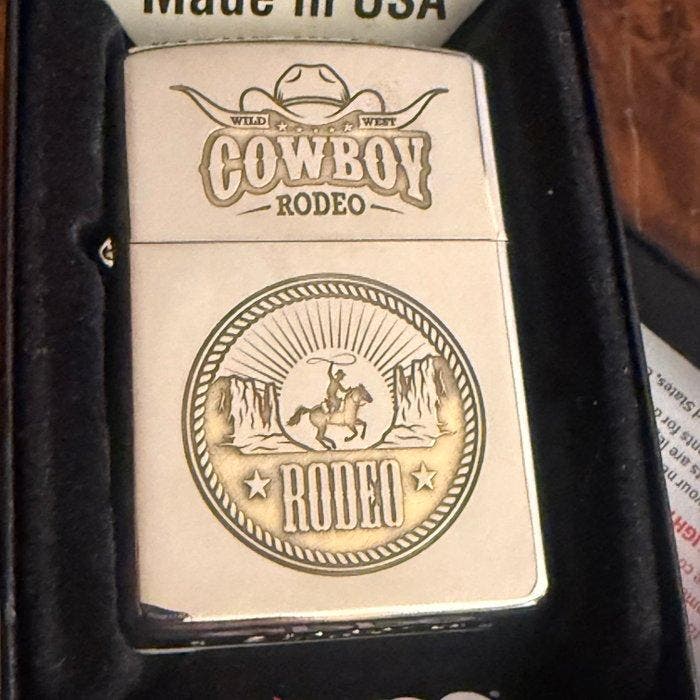 Zippo - Wild West Cowboy Rodeo - Zonder minimumprijs -, Collections, Articles de fumeurs, Briquets & Boîtes d'allumettes