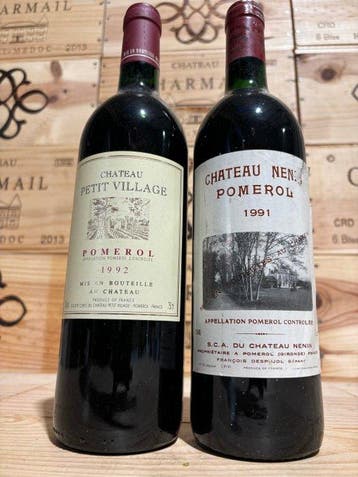 1991 Château Nenin & 1992 Château Petit Village - Pomerol -, Collections
