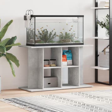 vidaXL Aquariumstandaard Betongrijs 100x40x60 cm Bewerkt, Verzenden