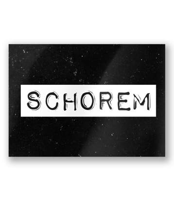 Wenskaart Schorem 15cm, Verzenden, Nieuw