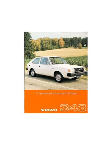 1977 VOLVO 343 LEAFLET ENGELS, Ophalen of Verzenden