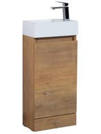 Toiletmeubel Peru 40 x 22 cm Eiken Fonteinmeubel, Doe-het-zelf en Bouw, Verzenden, Nieuw