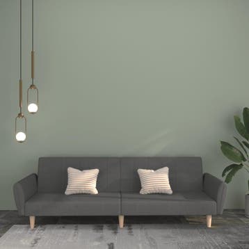 vidaXL Slaapbank / zetel 2-zits stof lichtgrijs, Verzenden, Nieuw