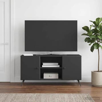 vidaXL TV Kast 102 x 34,5 x 50 cm Zwart Bewerkt hout, Verzenden, Nieuw