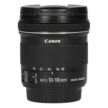 Canon EF-S 10-18mm f/4.5-5.6 IS STM met garantie, Ophalen of Verzenden
