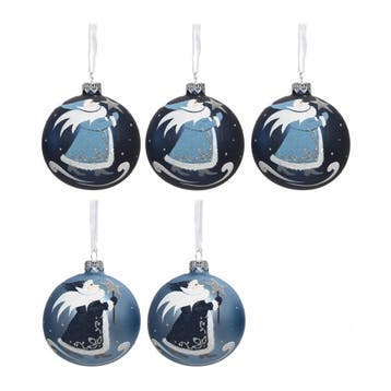 Decoris kerstballen (Ø8 cm) (set van 5) (Overige), Huis en Inrichting, Verzenden, Nieuw