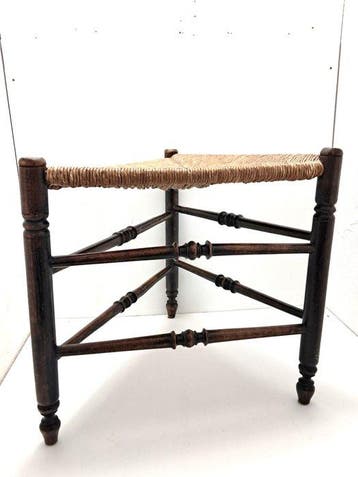 Tabouret - Chêne - Fauteuil dangle, Antiquités & Art