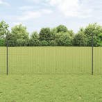 vidaXL Hekpaal. 5 pcs Grijs 120 cm Staal, Tuin en Terras, Verzenden, Nieuw