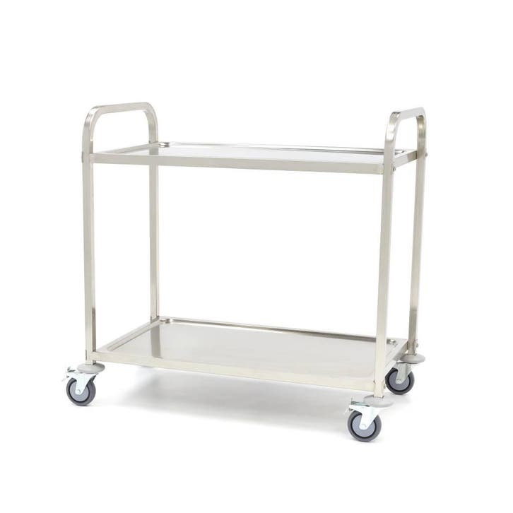 Chariot en acier inoxydable - 2 étagères, Articles professionnels, Horeca | Équipement de cuisine, Transport et Stockage, Envoi