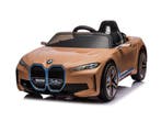 BMW i4, elektrische kinderauto, 12v, leren zitje, muziekmodu, Ophalen of Verzenden, Nieuw