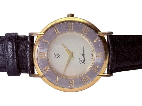 Veiling - Guillaume | Elegant Vintage Dresswatch met Romeins, Handtassen en Accessoires, Horloges | Dames, Gebruikt