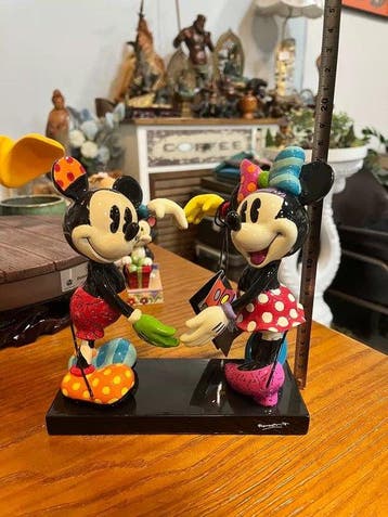 Disney, Britto - Beeldje - Mickey and Minnie - Hars, Nieuw