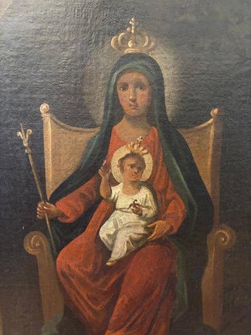 Italiaanse school (XVIII) - Madonna con bambino