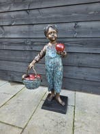 Beeld, Bronze XL: Girl with Appels - 86.5 cm - Brons - 2026