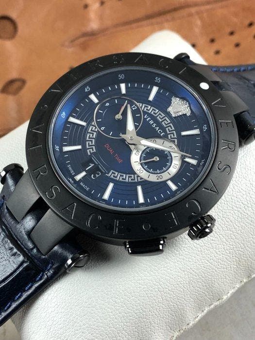 Versace - V-Race Dual Time - VEBV004 - Homme - 2020 et après, Bijoux, Sacs & Beauté, Montres | Hommes