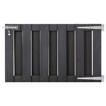 vidaXL Poort 100x60 cm HKC grijs, Verzenden