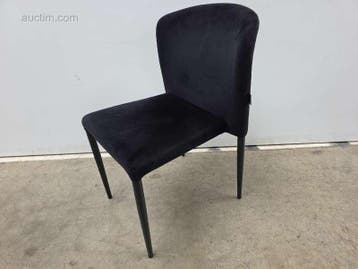 9x Zwarte velvet stoelen Flexfurn Veneto (4x), Ophalen