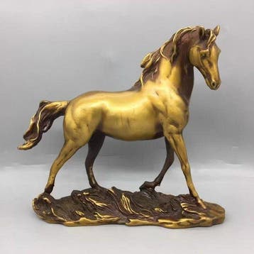Beeldje - Horse - Brons