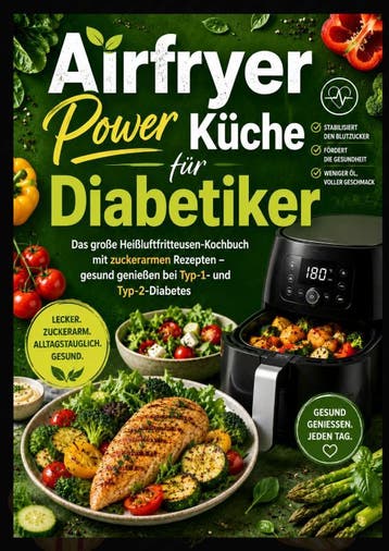 Airfryer Power Küche Für Diabetiker: Das Große Heißluftfritt, Verzenden, Clara Feldhaus