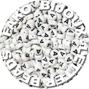 Fako Bijoux - Letterkralen A - Letter Beads - Alfabet Kralen, Verzenden, Nieuw