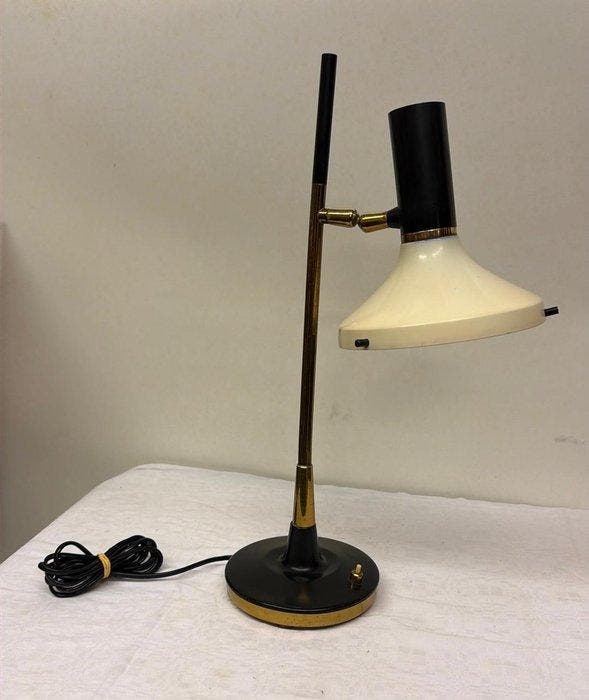 Oscar Torlasco - Tafellamp - Metaal, Messing - Vintage, Antiquités & Art, Antiquités | Éclairage