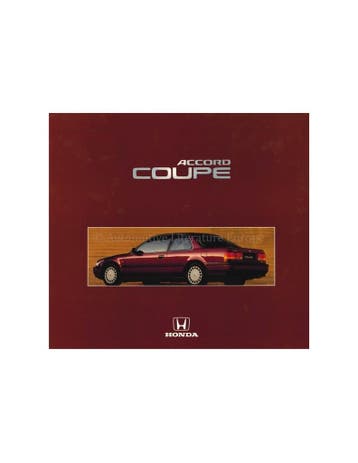 1992 HONDA ACCORD COUPE BROCHURE NEDERLANDS, Nieuw