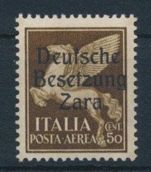 Duitse Rijk - Bezetting van Zara 1943 - Italiaanse, Postzegels en Munten, Postzegels | Europa | Duitsland