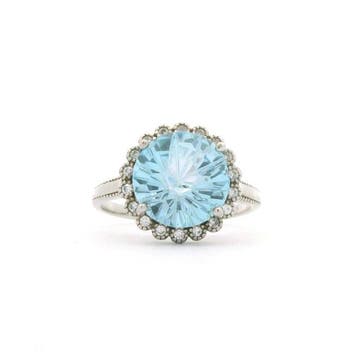Topaas - Zilver, Topaas - roestvrij staal Blauwe topaas